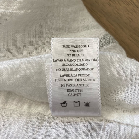 Rails Charli White Rose Gold Embroidered Star Button Down Blouse - Picture 9 of 12